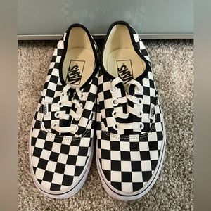Checkerboard Vans. Size Men: 5/ Women 6.5